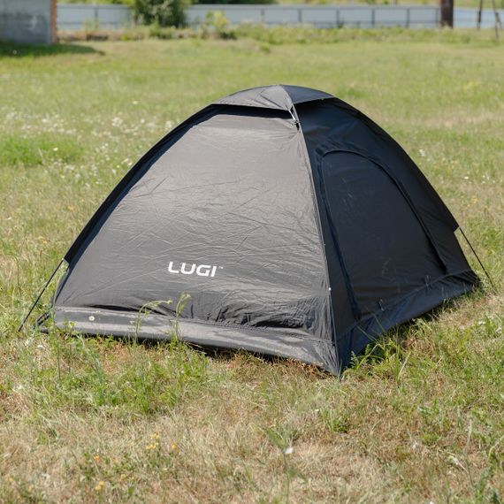 Намет двомісний 200×150×120 см кемпінговий туристичний для риболовлі LU-025B Чорний | Зображення 4