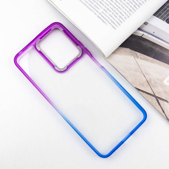 Чохол TPU+PC Fresh sip series для Xiaomi Redmi Note 12 4G Синій / Фіолетовий | Зображення 2