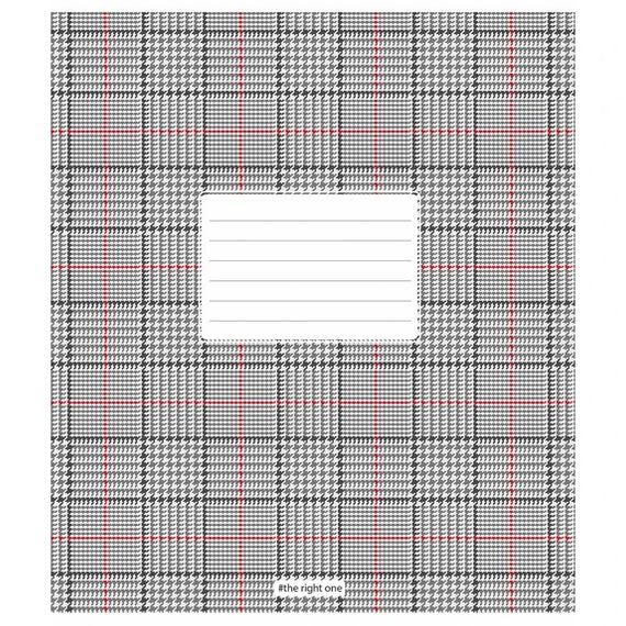 Зошит учнівський "Houndstooth print" 024-3387K-3 в клітинку, 24 аркушів
