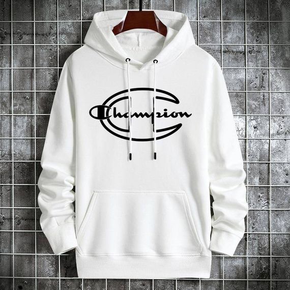 Мужской теплый худи на флисе с принтом OC2234 цвет белый, размер XS