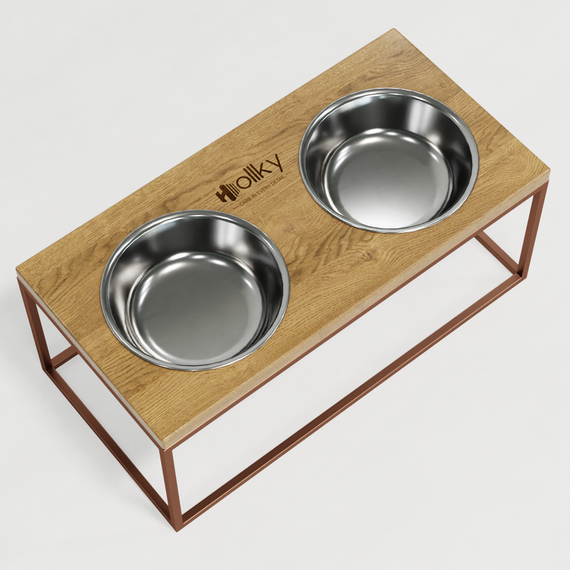 Миски на подставке для больших собак Hollky Base XL20 (2 × 1,8 л) BXL20-522620-GLNT | Зображення 6