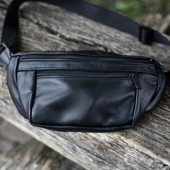 Мужская бананка из натуральной кожи, Бананка для мужчин, Бананка напоясная сумка, бананка вместительная | Зображення 2