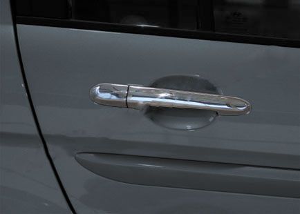 Накладки на ручки (4 шт) Carmos - Турецька сталь для Hyundai Accent 2006-2010 рр | Зображення 1