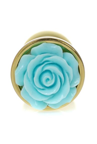 Анальна пробка - Jewellery Gold PLUG ROSE- Light Blue | Зображення 2