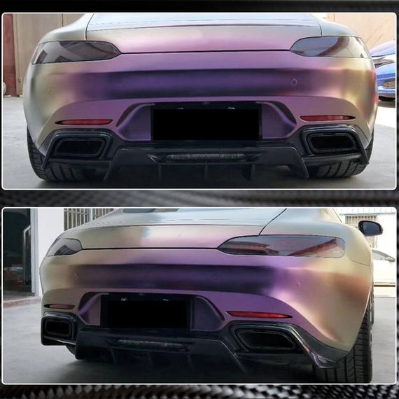 Дифузор заднього бампера (для 2015-2017, Карбон) для Mercedes AMG GT C190/R190 рр | Зображення 3