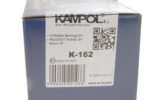 Колодки тормозные задние Citroen Berlingo Peugeot Partner 96- барабанные  228.6x41.5  K-162 | Зображення 4