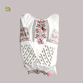 Рубашка Украинская вышиванка 0105210 цвет белый размерXXL