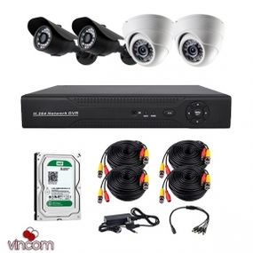 Комплект AHD видеонаблюдения CoVi Security AHD-22WD KIT  HDD500