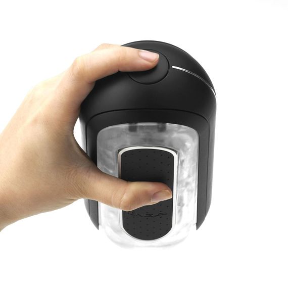 Вібромастурбатор Tenga Flip Zero Electronic Vibration Black, змінна інтенсивність, розкладний Sex Aura | Зображення 4