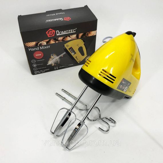 Миксер для приготовления тортов и кремов DOMOTEC R6633Y, Миксер для теста на кекс RT-33 | Зображення 7