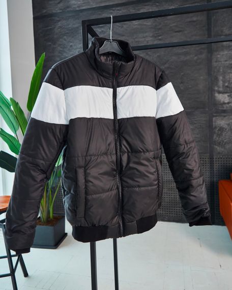 Мужская теплая демисезонныая куртка BD5881 размер S, цвет черный