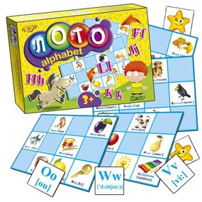 Настольная развивающая игра "Лото ALPHABET" MKM0327 на англ. языке