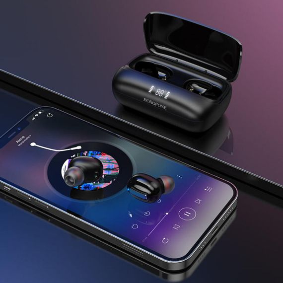 Бездротові навушники BOROFONE BE55 Perfect wireless BT headset Black | Зображення 6