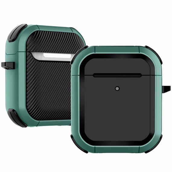 Футляр протиударний Black ed. для навушників Airpods 1/2 Apple Green
