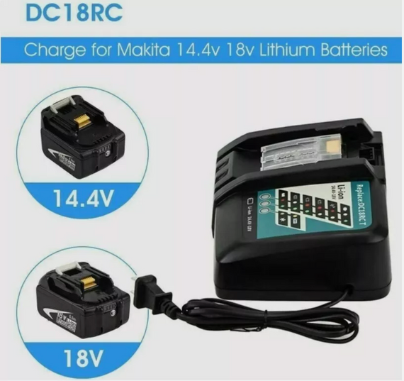Пристрій для швидкого заряджання акумуляторів Makita DC18RC LXT/CXT 195584-2 BL1415, BL1815, BL1430, BL1830 | Зображення 9