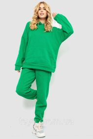 Спортивный костюм женский на флисе, цвет зеленый,  размер L-XL FA_008426
