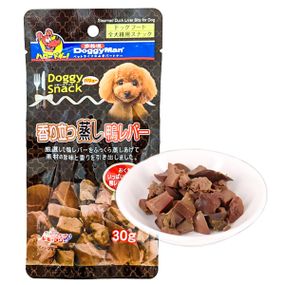 Ласощі для собак DoggyMan Steamed Duck Liver Bits 30 гр