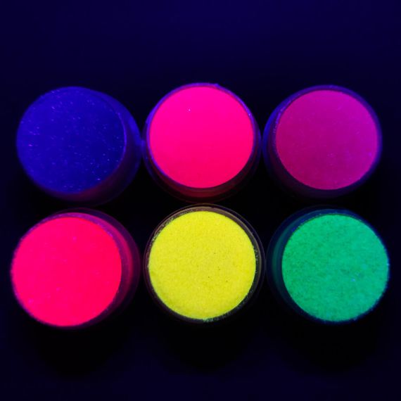 Набір гліттера великий для біо-тату №3 glitter-set-big-6x-3, 6 шт по 12 мл | Зображення 1