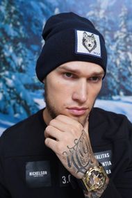 Мужская шапка «Wolf» (5147-1) джинсовый