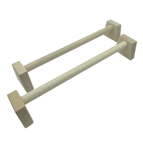 Паралетсы, упоры для отжимания деревянные Wood Gym Push Up NE-WD-50 из бука 50 см 2 шт | Зображення 1