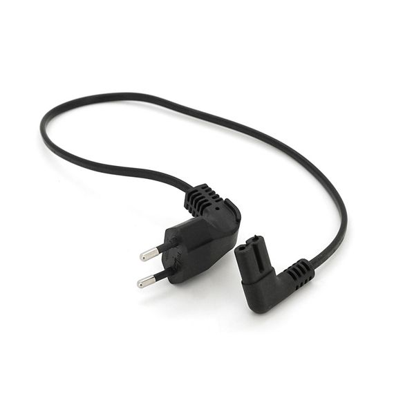 Кабель питания 0.5m, 0.5mm, PC-184/2 CEE7/16-C7 2 pin, Black