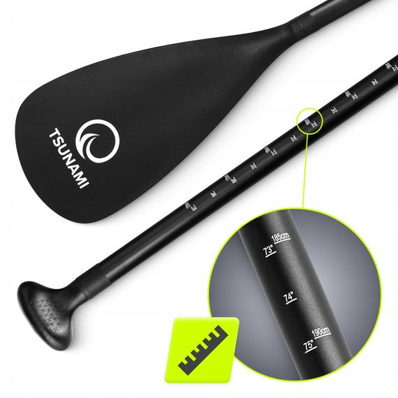Весло для SUP дошки TSUNAMI 160-215 см регульоване, складне Black (P-5907739316462) | Зображення 6