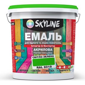 Эмаль для пола SkyLine Светло-зеленый RAL 6018 10 л