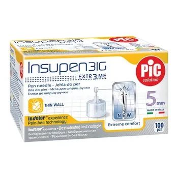 Голки для інсулінових шприц-ручок PiC Solution Insupen, 31G, 5 мм, 100 шт