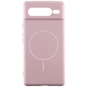 Чохол Silicone Cover Lakshmi Full Camera (AA) with Magnetic Fit для Google Pixel 7 Pro Рожевий / Pink Sand