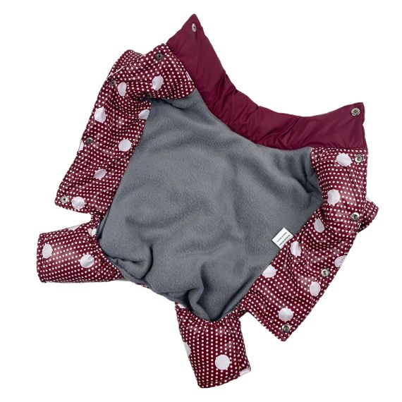 Зимовий комбінезон для дівчаток рюша горошок AD-18 | Зображення 3