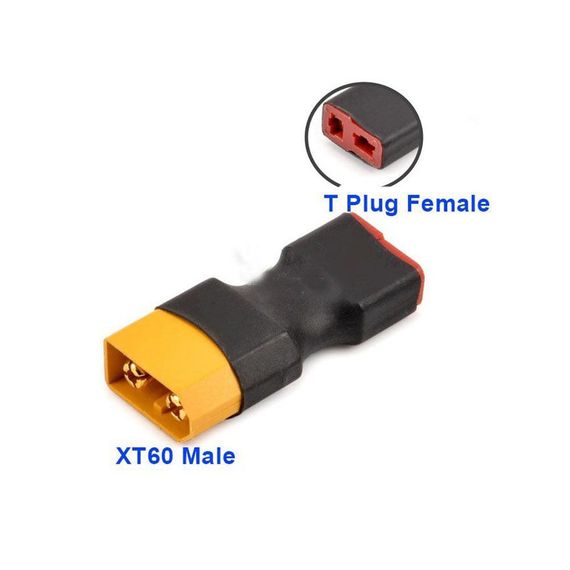 Перехідник конектора з XT60 на T plug Перехідник адаптер для підключення акумулятора | Зображення 2