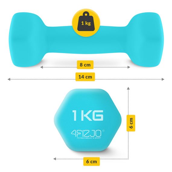 Набір вінілових гантелей 4FIZJO Classic 12 кг зі стійкою (P-5905973403238) | Зображення 4