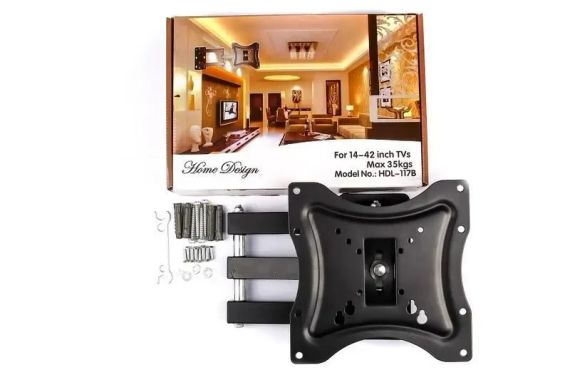 Кронштейн для телевизора с поворотом 14-42 дюйма, Настенный крепеж для TV, крепления для телевизора | Зображення 4