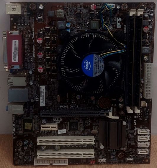 Комплект: Материнская плата ECS Elitegroup H61H2-M16 / LGA1155 / Intel Core i5-2400 (4 ядра по 3.1 - 3.4 GHz) / 16 GB DDR3 / Intel HD Graphics 2000 + Кулер б/у | Зображення 6