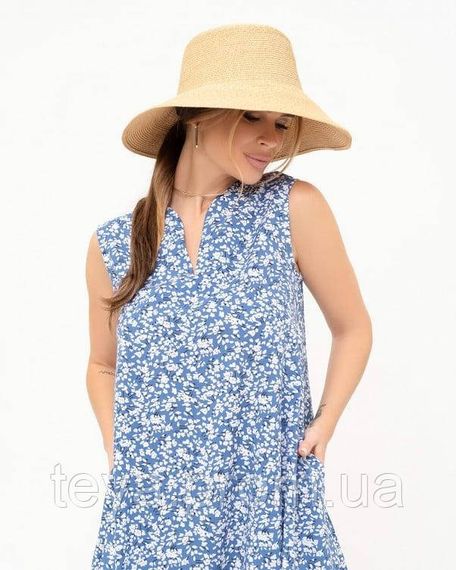 Плаття для жінок колір блакитний розмір L FI_007648 | Зображення 3