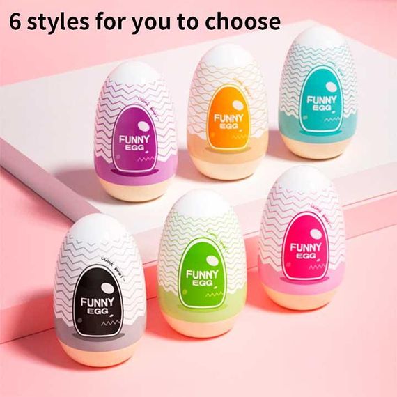 Набор мастурбаторов Funny Egg 6 шт. | Зображення 1