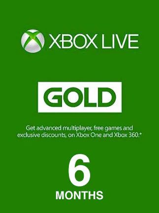 Xbox Live GOLD Subscription Card 6 Months - Xbox Live Key - UNITED ARAB EMIRATES