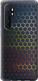 Чехол на Xiaomi Mi Note 10 Lite Переливающиеся соты "498u-1937-17620"