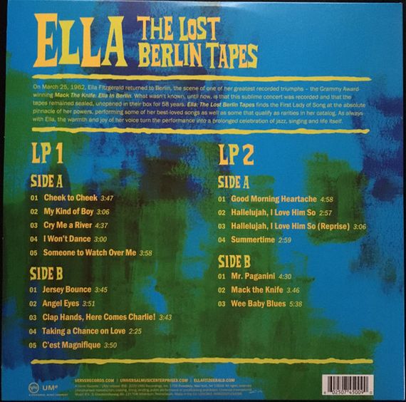 Вінілова платівка Ella Fitzgerald - The Lost Berlin Tapes [2LP] | Зображення 3