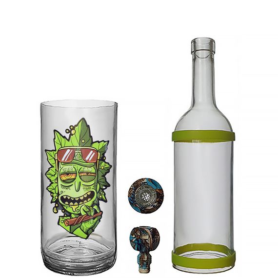 Скляний Водник Для Куріння "Rick Sanchez" | Зображення 2