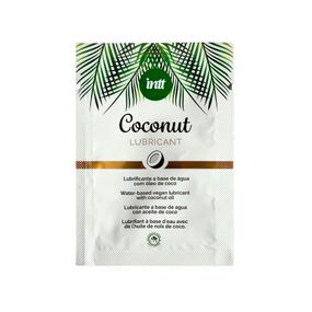 Пробник ухаживающего лубриканта Intt Coconut с кокосовым маслом на водной основе (2 мл)