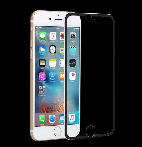 3D Metall захисне скло для iPhone 6 Plus 5.5" - Black | Зображення 1
