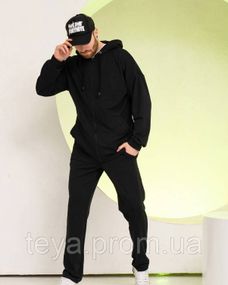 Спортивний костюм колір чорний розміри L, 3XL, S, M, XXL, XL FI_009543