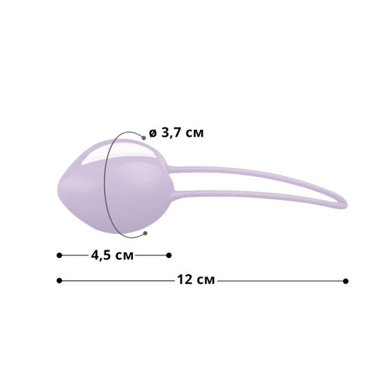 Вагінальна кулька Fun Factory SMARTBALL UNO, бузкова, одинарна, діаметр 3,6 см sexstyle | Зображення 1