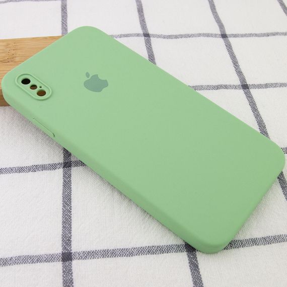 Чехол Silicone Case Square Full Camera Protective (AA) для Apple iPhone XS Max (6.5") | Зображення 1