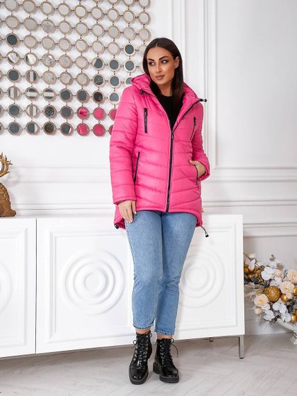 Елегантна жіноча парка, арт. 300, малина