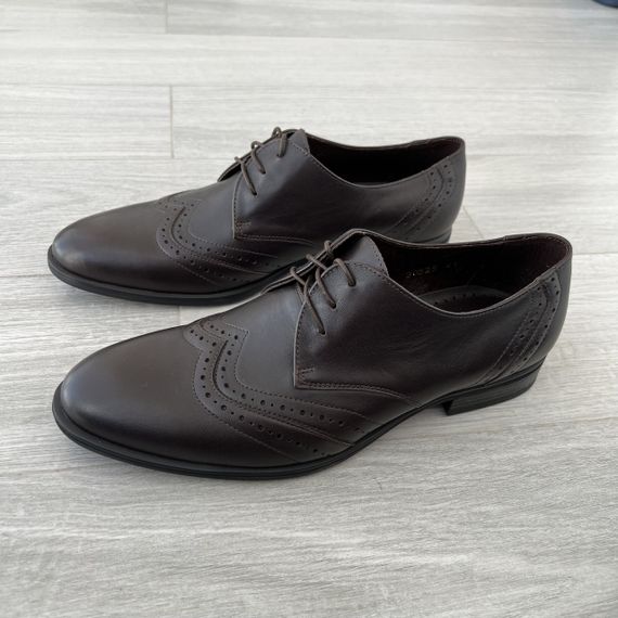 Кожаные коричневые туфли IKOS 41 44 размер | Зображення 7