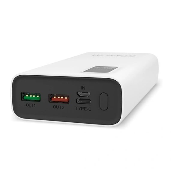 TITANUM 727S White 20 000 мА•ч Повербанк | Зображення 1