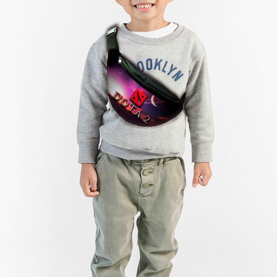 Сумка-бананка Дота 2 "Dota 2" з принтом, 32х15см, дитяча, молодіжна (00088)