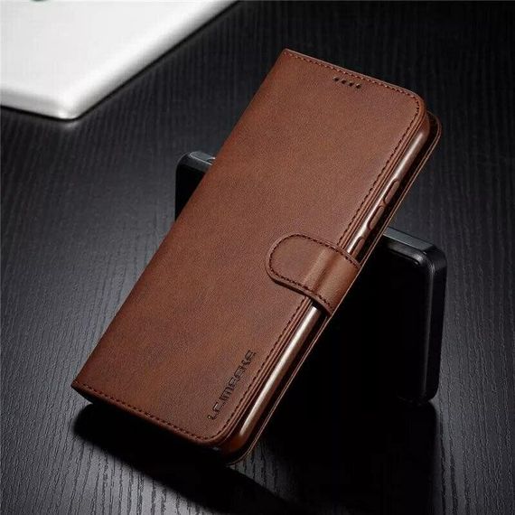 Чохол книжка iMeeke для Xiaomi Redmi Note 8T колір Коричневий | Зображення 1